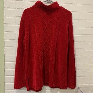 Vintage Karen Scott Red Pullover Sweater Sz Large